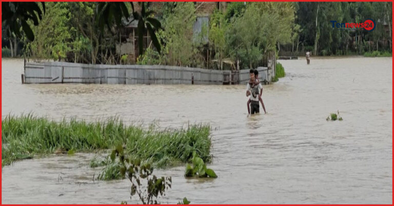 সিলেটে ৬ নদীর পানি বিপৎসীমার ওপরে, পানিবন্দি হাজার হাজার মানুষ