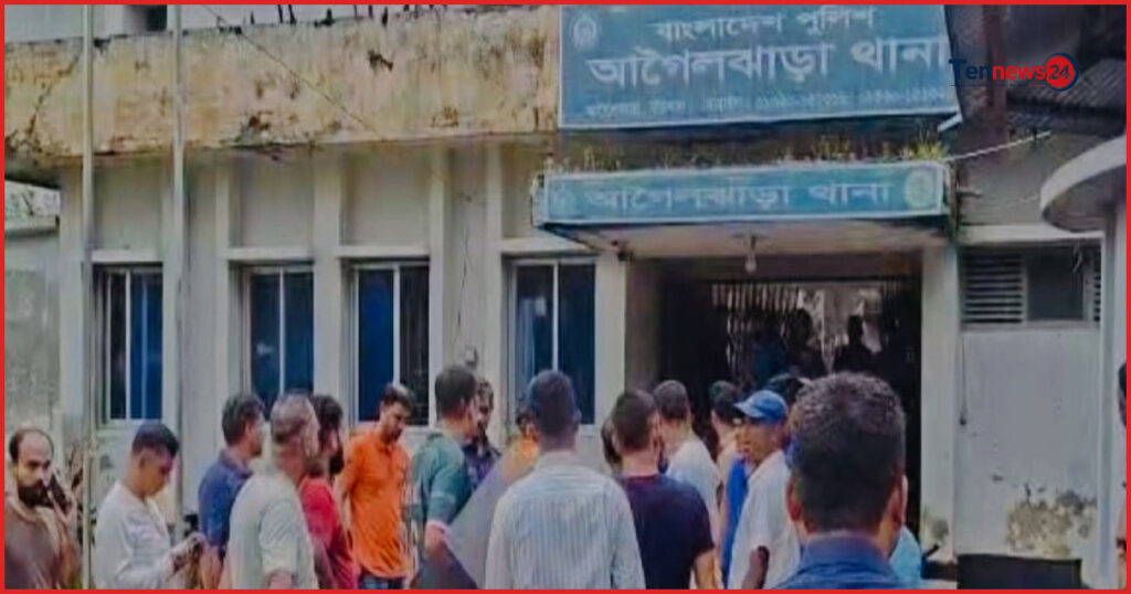 আসামির মৃত্যুর গুজবে উত্তাল আগৈলঝাড়া থানা, পুলিশ সদস্যদের ওপর হামলা