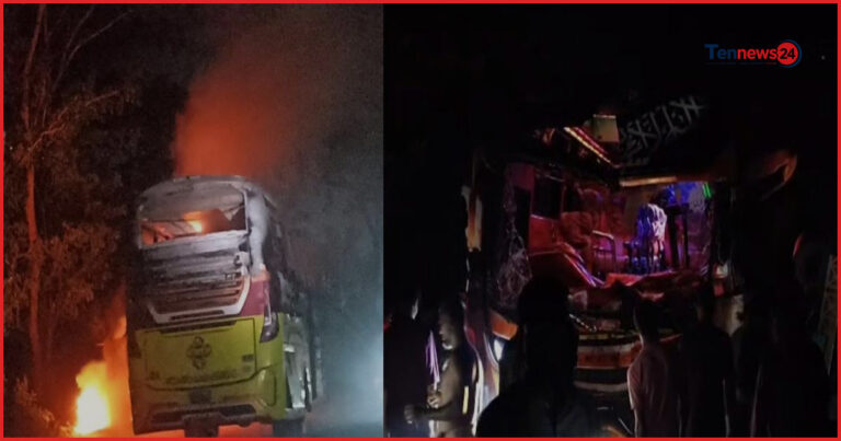 ফরিদপুরের ভাঙ্গায় বাসচাপায় ৫ জনের মৃত্যু, গাড়িতে অগ্নিসংযোগ
