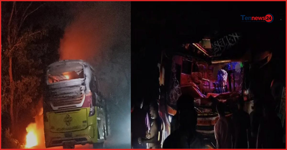ফরিদপুরের ভাঙ্গায় বাসচাপায় ৫ জনের মৃত্যু, গাড়িতে অগ্নিসংযোগ