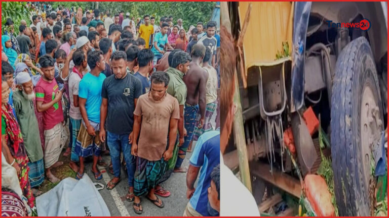 নীলফামারীতে ট্রাকের ধাক্কায় মা ও দুই সন্তানসহ নিহত ৪