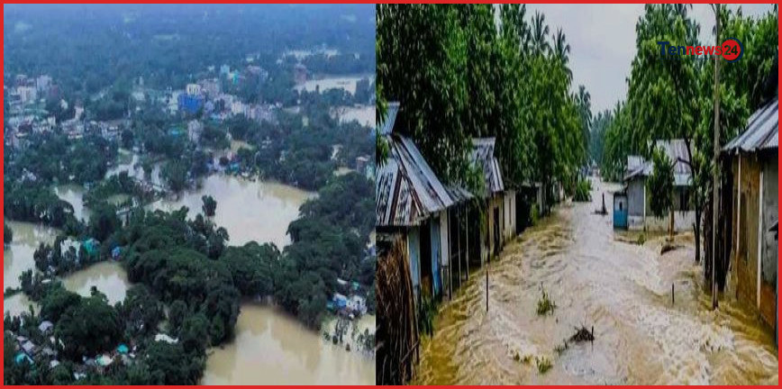 সাত জেলায় বন্যা পরিস্থিতির অবনতি: মৃতের সংখ্যা বেড়ে ৫১