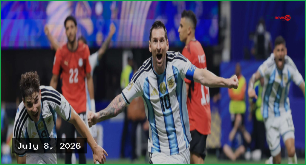 দুই গোলে পিছিয়েও মিসরকে হারিয়ে কোয়ার্টার ফাইনালে আর্জেন্টিনা