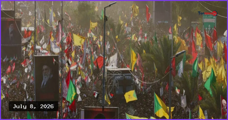 নাজাফে খামেনির শেষ বিদায়ে লাখো মানুষের আবেগঘন শোক র‍্যালি