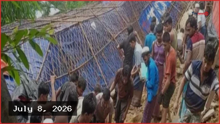 উখিয়ায় রোহিঙ্গা ক্যাম্পে পাহাড়ধসে ৫ শিক্ষার্থীর মৃত্যু