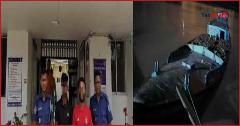 কানাইঘাটে ৬০০ ঘনফুট অবৈধ পাথর ও নৌকাসহ দুই ব্যক্তি গ্রেপ্তার