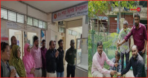 তাড়াশ স্বাস্থ্য কমপ্লেক্সে ডেঙ্গু সচেতনতা ও বৃক্ষরোপণ কর্মসূচি