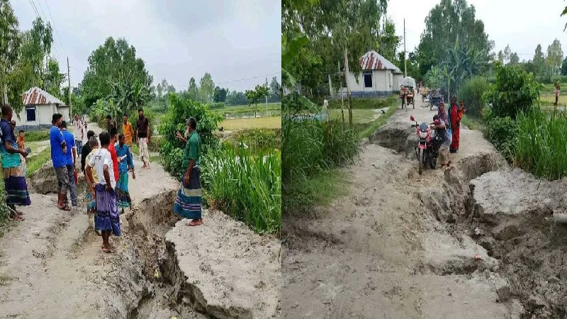 লালমনিরহাটে কাঁচা সড়কের বেহাল দশা, চরম ভোগান্তিতে ১০ হাজার মানুষ