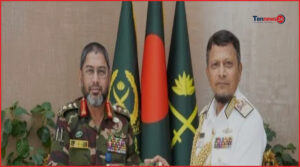 সেনাবাহিনী প্রধানের সঙ্গে নৌবাহিনী প্রধানের বিদায়ী সৌজন্য সাক্ষাৎ