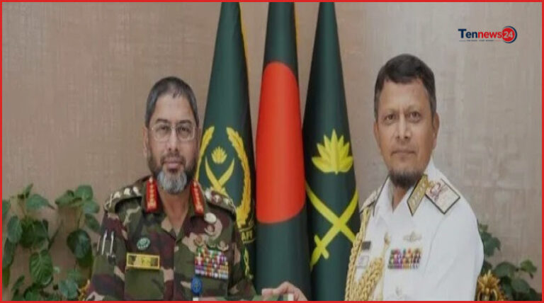 সেনাবাহিনী প্রধানের সঙ্গে নৌবাহিনী প্রধানের বিদায়ী সৌজন্য সাক্ষাৎ