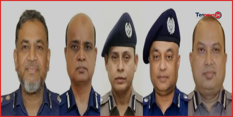 অতিরিক্ত আইজিপি হলেন পুলিশের পাঁচ কর্মকর্তা