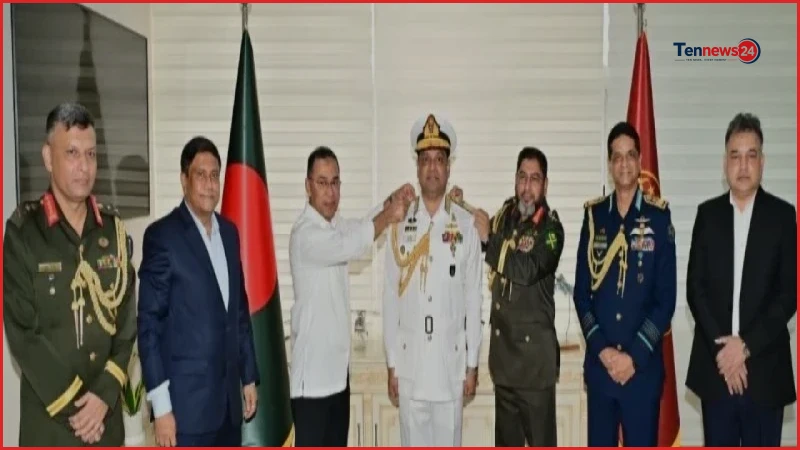 অ্যাডমিরাল র‍্যাঙ্ক পেলেন নৌবাহিনী প্রধান খোন্দকার মিসবাহ উল আজীম