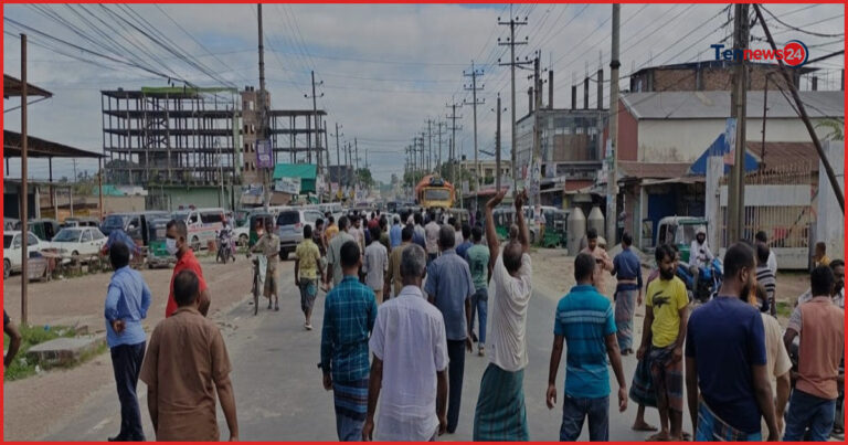 জামালপুরে গ্যাস পাম্পের দাবিতে মহাসড়ক অবরোধ, জনদুর্ভোগ