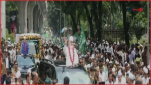 ঢাকায় লাখো মানুষের অংশগ্রহণে ঈদে মিলাদুন্নবীর বর্ণাঢ্য জশনে জুলুস