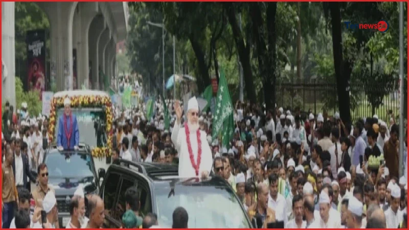 ঢাকায় লাখো মানুষের অংশগ্রহণে ঈদে মিলাদুন্নবীর বর্ণাঢ্য জশনে জুলুস