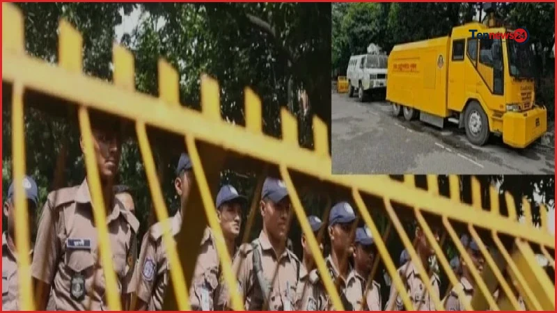 ধানমন্ডি ৩২ ঘিরে কঠোর নিরাপত্তা, প্রস্তুত রাখা হয়েছে জলকামান