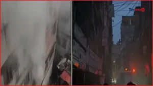 রাজধানীর বংশালে হেলমেটের গুদামে আগুন, নিয়ন্ত্রণে ৭ ইউনিট