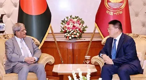 বিনিয়োগ বৃদ্ধি ও রোহিঙ্গা প্রত্যাবাসনে চীনের সহায়তা চাইলেন প্রেসিডেন্ট