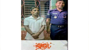 কটিয়াদীতে ৯২ পিস ইয়াবাসহ কৃষক দলের ইউনিয়ন নেতা আটক