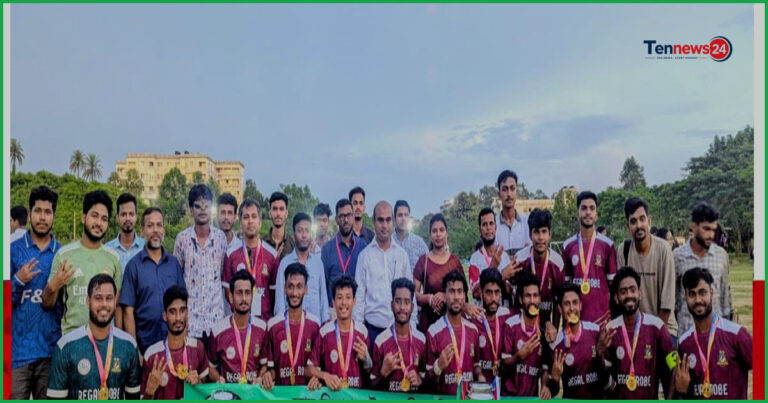 কুবি আন্তঃবিভাগ ফুটবলে টানা তৃতীয়বার চ্যাম্পিয়ন ফিন্যান্স বিভাগ