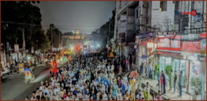 গুলশানে আওয়ামী লীগের মিছিলের প্রতিবাদে জামায়াতে ইসলামীর বিক্ষোভ মিছিল