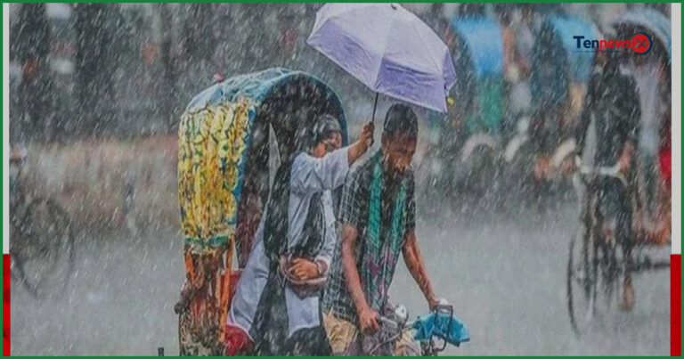 ঢাকাসহ বিভিন্ন অঞ্চলে বৃষ্টি, ৩ অঞ্চলে ঝোড়ো হাওয়ার সতর্কতা