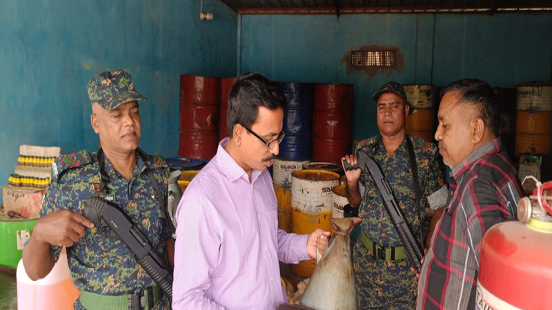 ব্রাহ্মণবাড়িয়ায় তেল কারচুপির দায়ে পাম্পকে ১ লাখ টাকা জরিমানা