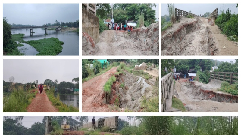 ভৈরবে ৯ কোটি টাকার সেতু চার বছর ধরে সংযোগ সড়কহীন