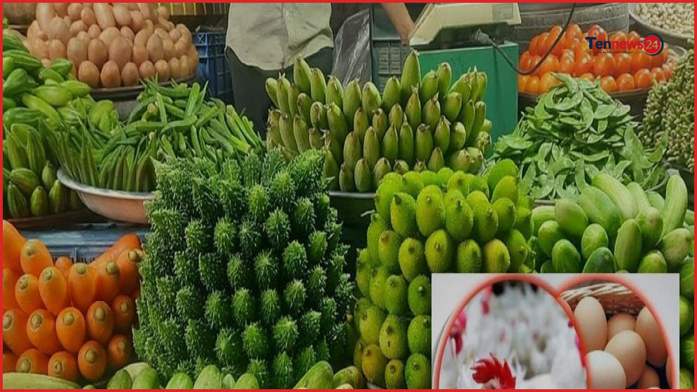 সবজির বাজারে স্বস্তি ফিরলেও চড়া ডিম ও মুরগির দাম
