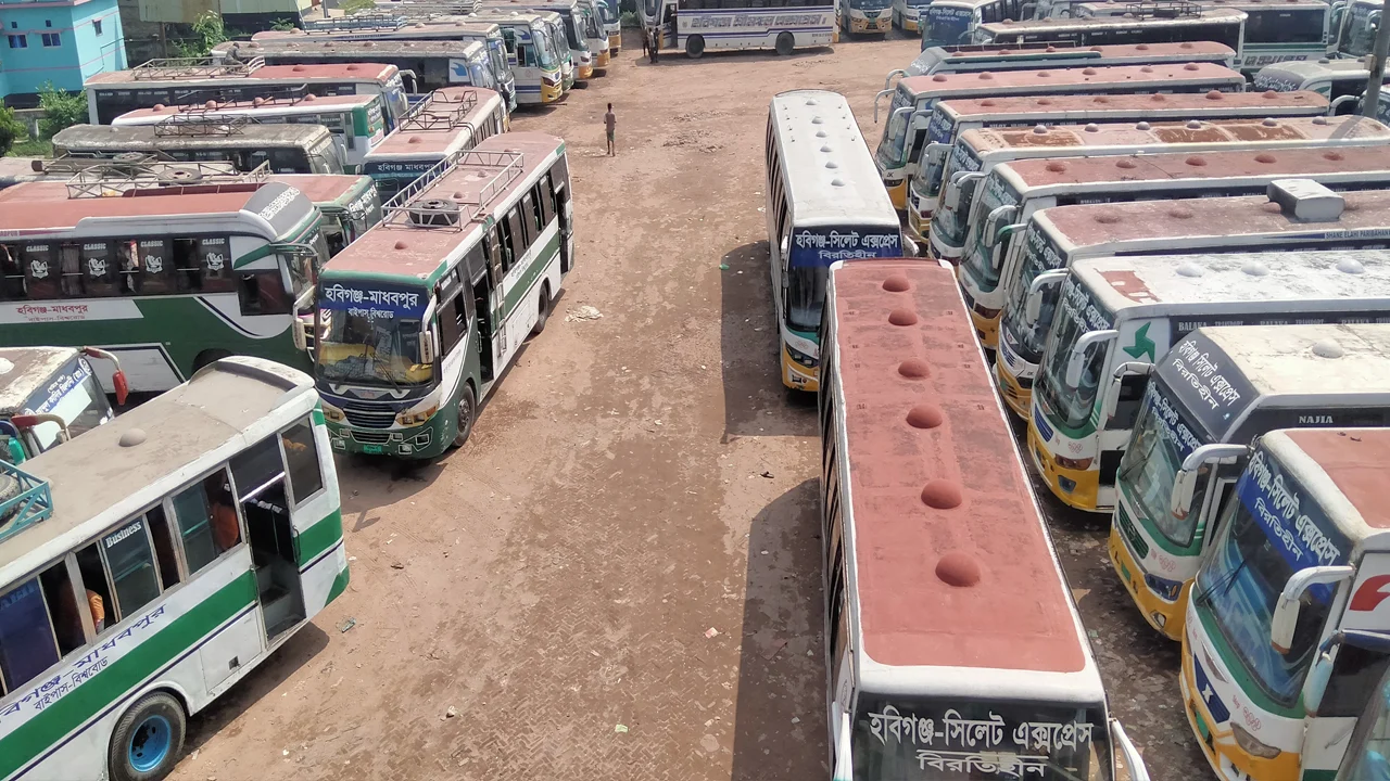 হবিগঞ্জে বৃহস্পতিবার থেকে অনির্দিষ্টকালের পরিবহন ধর্মঘট