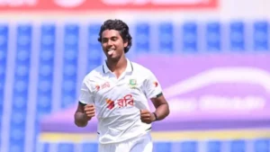 আবুধাবি টেস্টে হাসানের হ্যাটট্রিক, ১০৬ রানের লিড বাংলাদেশের