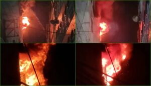 চকবাজারে মার্কেটের আগুন ছড়িয়েছে পাশের ভবনেও, নিয়ন্ত্রণে ১০ ইউনিট