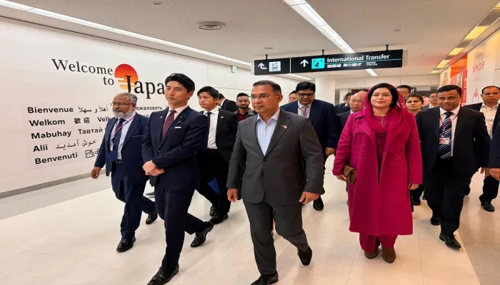 চার দিনের রাষ্ট্রীয় সফরে টোকিওতে প্রধানমন্ত্রী তারেক রহমান