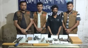 নোয়াখালীতে অস্ত্র তৈরির কারখানায় ডিবি পুলিশের অভিযান: আটক ১