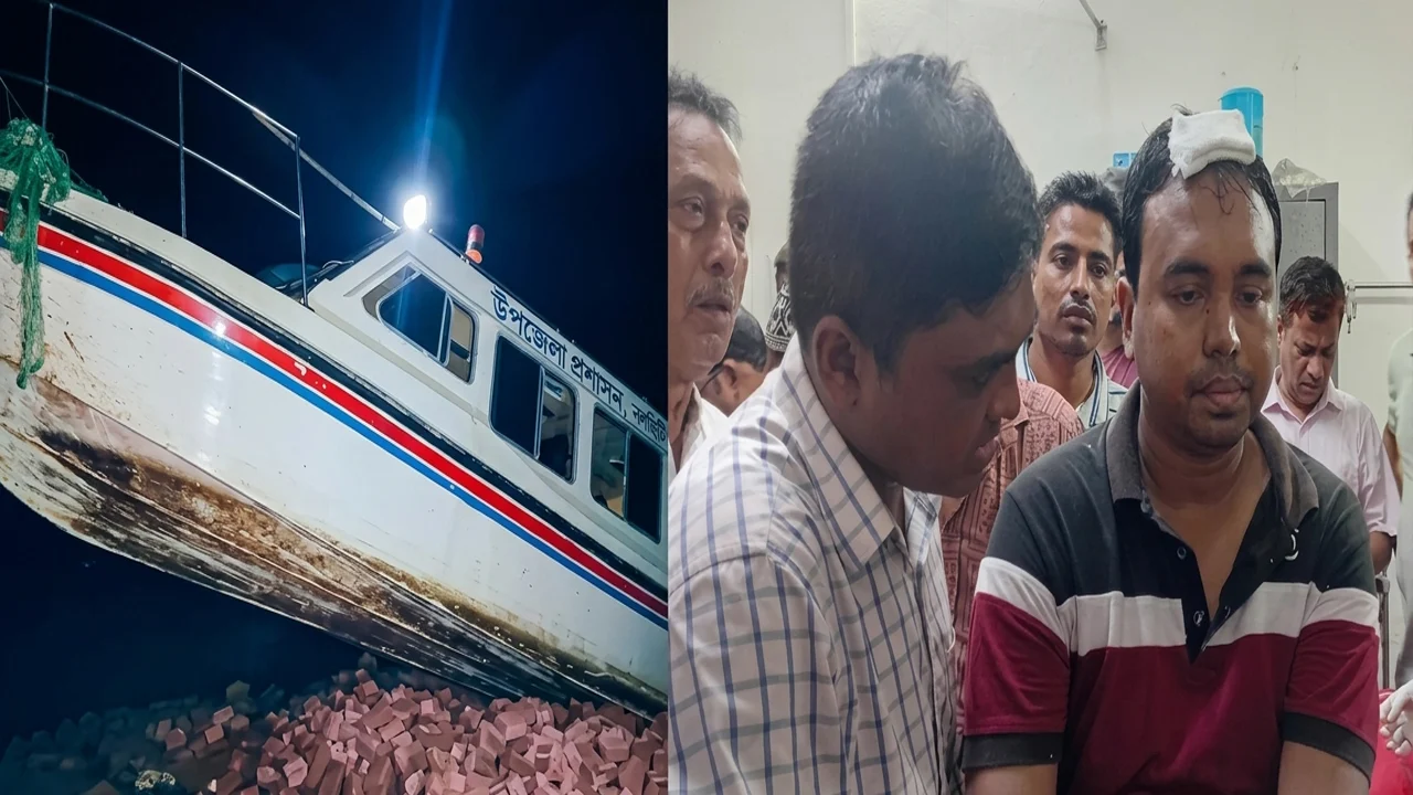 সুগন্ধায় অভিযানে স্পিডবোট দুর্ঘটনা, ইউএনওসহ আহত ৮
